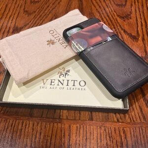 Black Leather Phone Case Venito Iphone 11 (5.8)